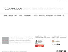 Tablet Screenshot of casamasaccio.it